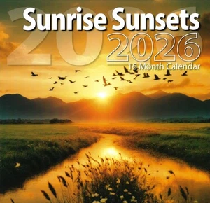 2026 Sunrise 16-month (Sept 2025 - Dec 2026) 12"x12" Wall Calendar - Picture 1 of 2