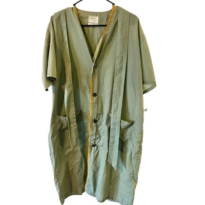 Abrigo de salón vintage Hampshire House de Van Heusen para hombre años 50 talla grande verde  Foto 1 de 4