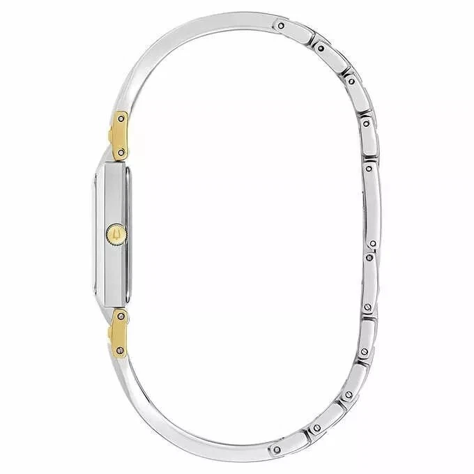 Bulova Classic Diamond Two-Tone Stainless Steel Quartz Ladies Watch 98P229 /