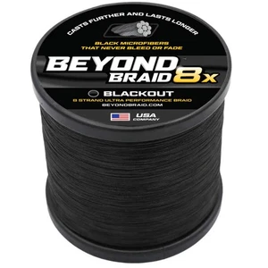BEYOND BRAID BLACKOUT 8X NO FADE BRAID - ULTRA PERFORMANCE 8 STRAND 2000 Yards 1 - Picture 1 of 13