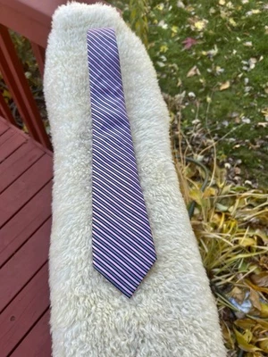 Corbata Repp Valentino rosa y negro a rayas Foto 1 de 4