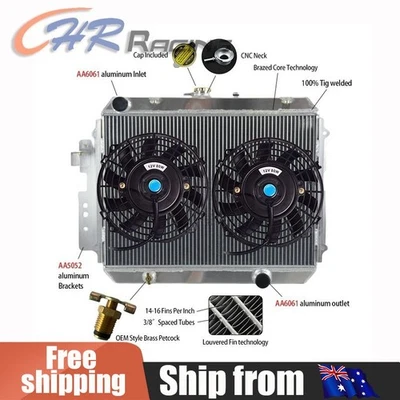 Radiador + ventilador para Ford Courier Mazda serie B Bravo B2600/B2200 MT 1981-1992 Foto 1 de 4