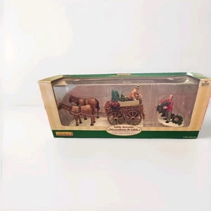 Vtg Lemax #43451 Table Accents Christmas Tree Wagon Set In Box - Picture 1 of 7