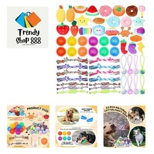60 Pcs Squeaky Dog Toys Bulk for Small Puppy Dog Stuffed Plush Dog Toys Rope ... - Picture 1 of 7