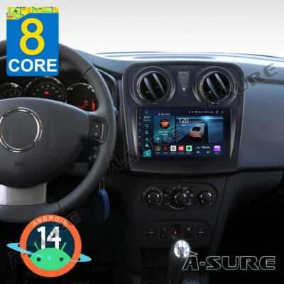 4+64GB Android 14 Autoradio Carplay WiFi Navi Für Renault DACIA SANDERO 2 Logan - Bild 1 von 4