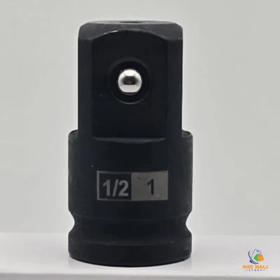 1/2 "Female to 1 "Male  Impact Socket Adapter Female to Male Cr-Mo Black - Image 1 of 4