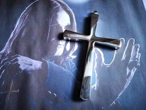 Ozzy Osbourne Cross replica made sterling silver 925-artisan product - Picture 1 of 11