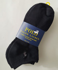 Polo Ralph Lauren 6 paire de chaussettes sport classiques en coton 6 pièces chaussettes coupe basse taille L noir