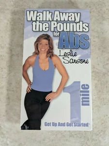 VHS Leslie Sansone Walk Away the Pounds For Abs - 1 Mile Get Up & Get Started  - Picture 1 of 3