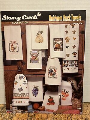Libro De Patrones De Punto De Cruz 234 De La Colección   Heirloom Huck Towels   De La Colección Stoney Creek • 11.28€
