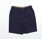 deniem & co Boys Blue Cotton Chino Trousers Size 8-9 Years Regular Drawstring