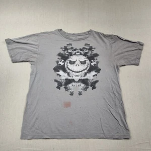 Nightmare Before Christmas Jack Skellington Disney Store Gray Shirt Size Medium - Picture 1 of 9