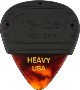 Fender Heavy Tortoise Shell MOJO GRIP Guitar Picks Made in the USA 3 PACK - Picture 1 of 2