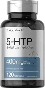 5HTP 400mg | 120 Capsules | Extra Strength | Non-GMO | by Horbaach - Picture 1 of 4