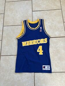 Vintage 90s NBA Champion Golden State Warriors Chris Webber 4 Jersey Mens 36 S