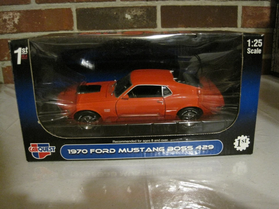 1st First Gear 1970 Mustang Ford Boss 429 Orange Car Quest Auto Parts 1 25
