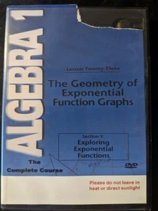 Algebra 1: The Complete Course - Lesson 23: The Geometry of Exponential Functio… - Picture 1 of 4