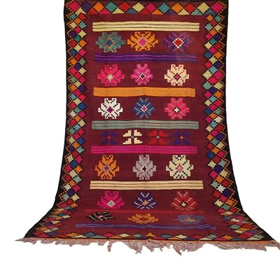 Vintage Moroccan Azilal Rug Handmade Berber Authentic Area Carpet Tribal Wool - Image 1 of 4