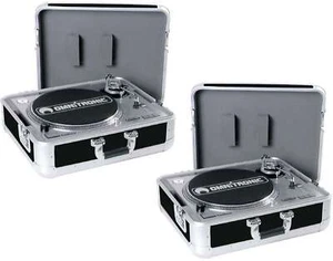 2 Stück Plattenspieler-Case Tour ALU TTC-2 f. Technics 1210 Plattenspielercase - Picture 1 of 11