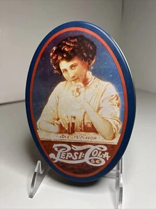 Pepsi Cola Tin Vintage Oval 1988 “Love its flavor” - Picture 1 of 4