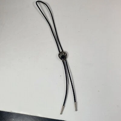 Bolo Garra de Oso Alpaca México con Piedra Tipo Ónix Negro Foto 1 de 4