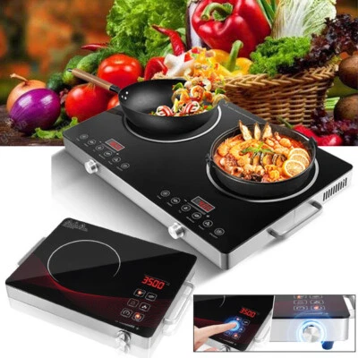 DENOTIP Kochplatte Einzelkochplatte Glaskeramik Infrarot Herdplatte Kochfeld elektrisch