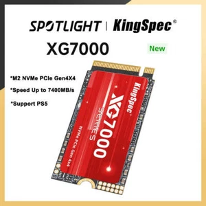 KingSpec 7400MB/s M.2 SSD NVMe M.2 2242 4TB 2TB 1TB Internal Solid State Hard Di - Picture 1 of 8