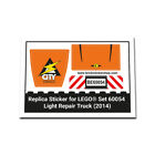 Replacement Sticker for Set 60054 - Light Repair Truck