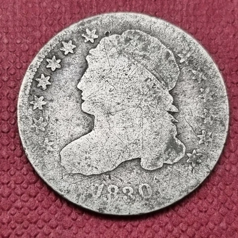 1830 Capped Bust Dime 10c Circulated #42281 Cover