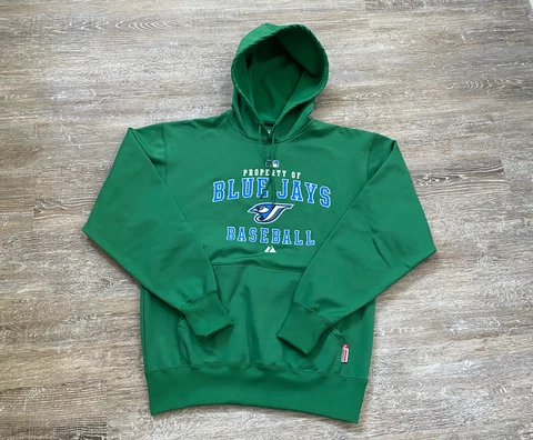 NWOT Toronto Blue Jays MLB Baseball Therma Base Hoodie Sweatshirt Medium Green Cover