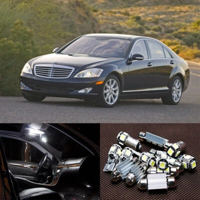 Kit interior luz LED blanca 23 piezas para Mercedes Benz clase S W221 2007-2008 Foto 1 de 4