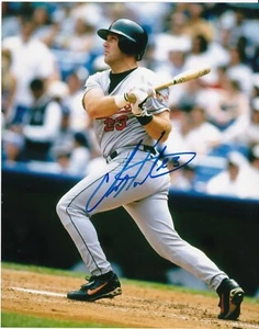 CHRIS HOILES    BALTIMORE ORIOLES   ACTION SIGNED 8x10 - Picture 1 of 1