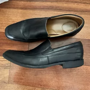 Men's Clarks, Tilden Free Black Dress Shoes Slip-On Loafer US Size 15 - Picture 1 of 13