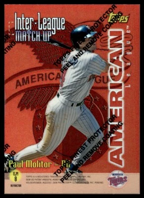 1996 TOPPS FINEST REFRACTOR Paul Molitor #14 - Image 1 of 2
