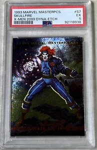 1993 Marvel Masterpieces Skullfire #S7 X-Men 2099 Dyna-Etch PSA 5 - Picture 1 of 2