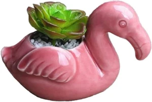 Cute Animal Succulent Planter Flower Pot Decor for Home Office Desk (Flamingos) - Picture 1 of 7