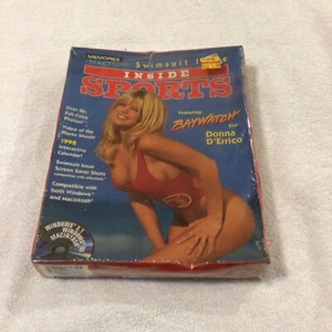 SEALED 1997 PC CD ROM BIG BOX INSIDE SPORTS SWIMSUIT BAYWATCH DONNA D’ERRICO - Picture 1 of 4