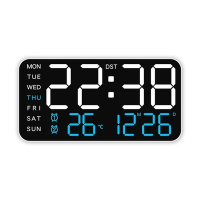 Multifunctional Digital Clock with Temperature Display and Compact Design - Image 1 of 4