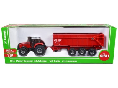2023 Massey Ferguson 8480 Dyna VT Tractor Red & Krampe Dump Trailer 1/87 Diec... - Image 1 of 4