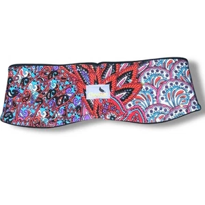 Choucas Contour Headband ZIP MONA Sparkle Polartec Wind Pro Fleece Red Black - Picture 1 of 10