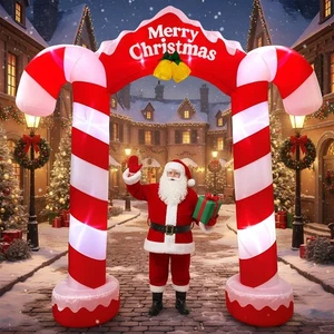 10ft 2025 Giant Candy Arch Inflatable Decoration Merry Christmas Arch Outdoor... - Bild 1 von 8