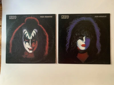 ÁLBUMES EN SOLITARIO KISS VINYL RECORDS GENE SIMMONS / PAUL STANLEY ¡¡COMO NUEVOS!! ¡Un solo dueño!! Foto 1 de 4