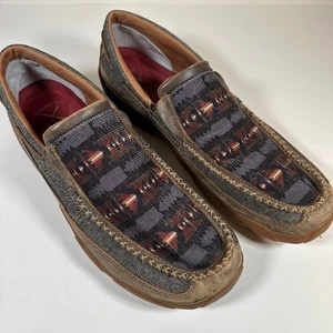 Twisted X Men's Slip-On Driving Moc Shoes Sz 14 MXC0006 NEW Moccasin Patterned - Picture 1 of 16