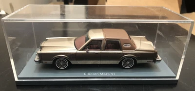 Neo Scale Models 1979 Lincoln Continental Mark VI Brown Model Car - 1:43 - Rare - Image 1 of 4