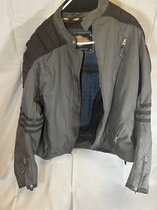 Power Trip Gray black Textile Motorcycle Riding Biker Jacket XL with Armor - Picture 1 of 10