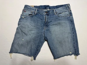 Polo Ralph Lauren Denim Cut Off Shorts Blau Herren 38 Distressed 100% Baumwolle - Bild 1 von 8