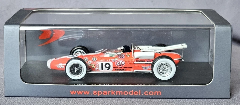 SPARK LOTUS 38 NO. 19 OF JIM CLARK AT THE INDY 500 1966 1/43 SCALE MIB - Image 1 of 4