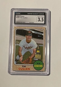 1968 Topps Tim Cullen Rookie Card CGC Graded 3.5 Very Good + - Picture 1 of 2