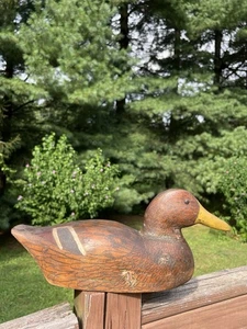antike Holz Stockente Henne Ente Vintage Jagdente Lockvögel - Bild 1 von 20