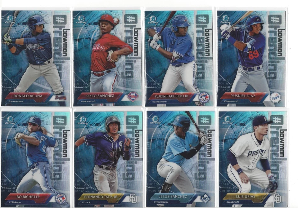 2018 Bowman Chrome Hashtag # Trending Refractor Insert - COMPLETE YOUR SET - Image 1 of 1